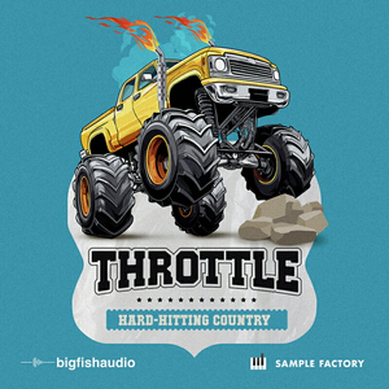 BIG FISH AUDIO THROTTLE - HARD HITTING COUNTRY(オンライン納品)(2時間以内に納品) プラグインソフト