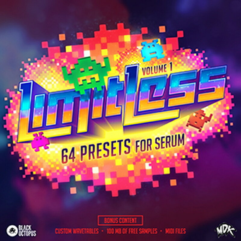 BLACK OCTOPUS LIMITLESS BY MDK - SERUM PRESET(オンライン納品)(2時間以内に納品) プラグインソフト