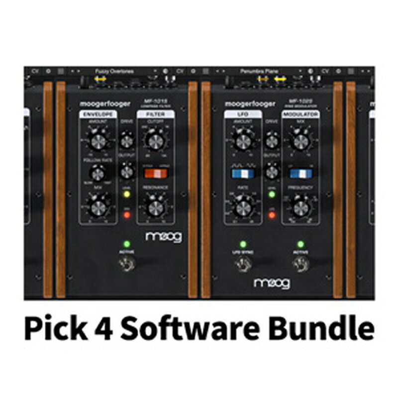 MOOG MUSIC MoogerFooger Pick 4 Software Bundle(オンライン納品)(2時間以内に納品) プラグインソフト