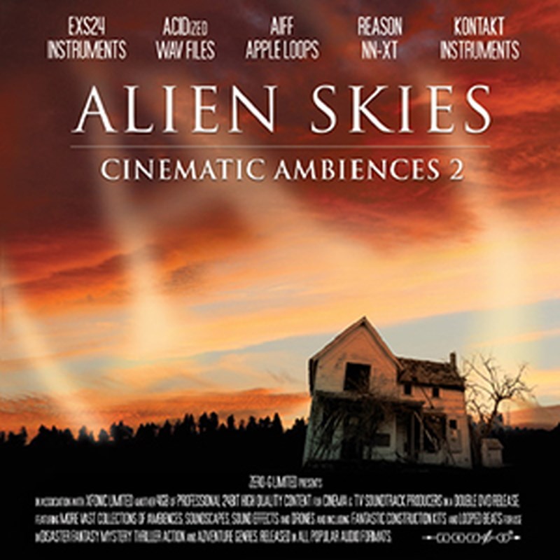 ZERO-G ALIEN SKIES - CINEMATIC AMBIENCES 2(オンライン納品)(2時間以内に納品) プラグインソフト