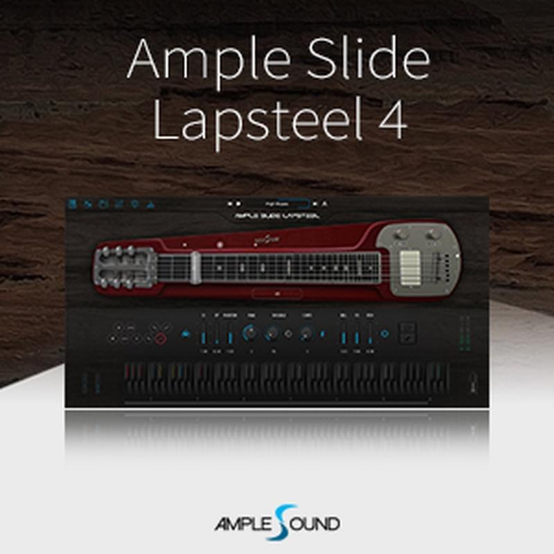 AMPLE SOUND AMPLE SLIDE LAPSTEEL 4 (アンプルサウンド)(ラップスティール)(オンライン納品)(2時間以内に納品) ソフトウェア音源