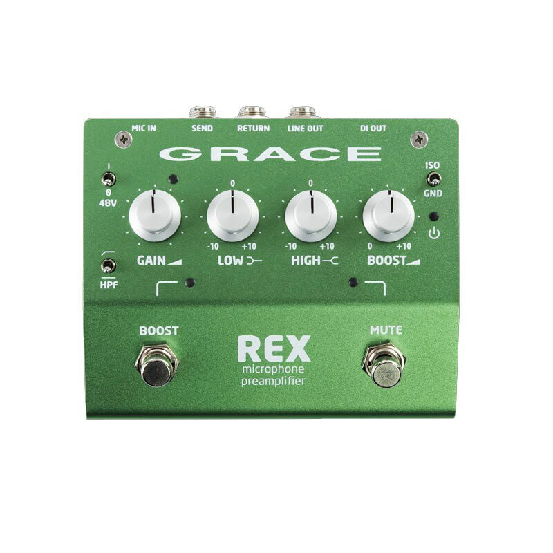 REX(マイクプリアンプペダル) GRACE design レコーディング アウトボード