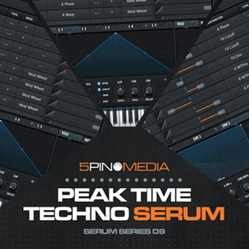 5PIN MEDIA PEAK TIME TECHNO SERUM(オンライン納品)(2時間以内に納品) プラグインソフト 5PIN MEDIA PEAK TIME TECHNO SERUM(オンライン納品)(2時間以内に納品) プラグインソフト