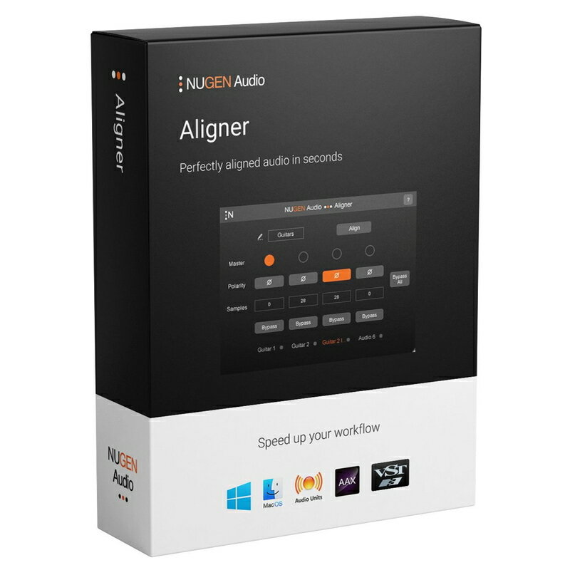 Nugen Audio Aligner(オンライン納品)(2時間以内に納品) プラグインソフト