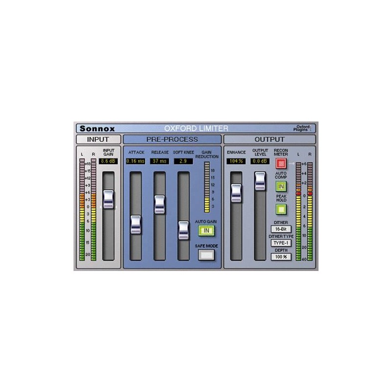 Sonnox Oxford Limiter | Native(オンライン納品)(2時間以内に納品) プラグインソフト
