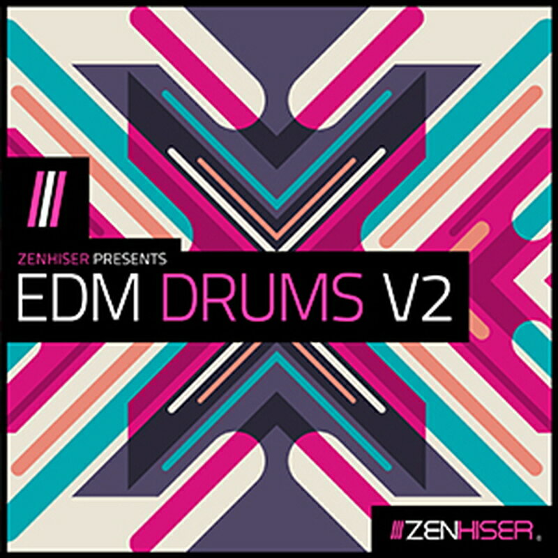 ZENHISER EDM DRUMS V2(オンライン納品)(2時間以内に納品) プラグインソフト