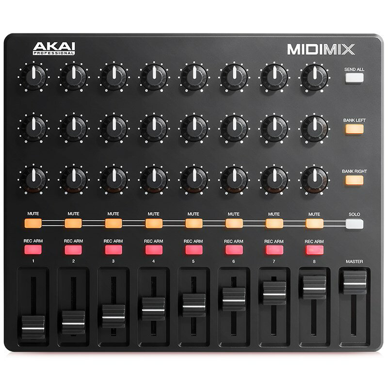 あす楽 MIDI MIX 【USB - MIDIコントローラー】 AKAI DTM MIDI関連機器