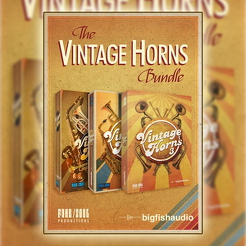 Other - BIG FISH AUDIO VINTAGE HORNS BUNDLE(オンライン納品)(2時間以内に納品) ソフトウェア音源