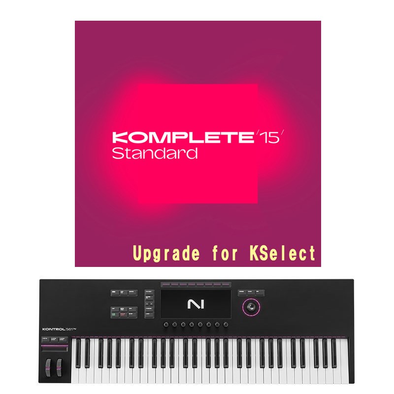 KONTROL S61 MK3 + Komplete 15 Standard Upgrade for S-Series MK3 Native Instruments DTM MIDI関連機器