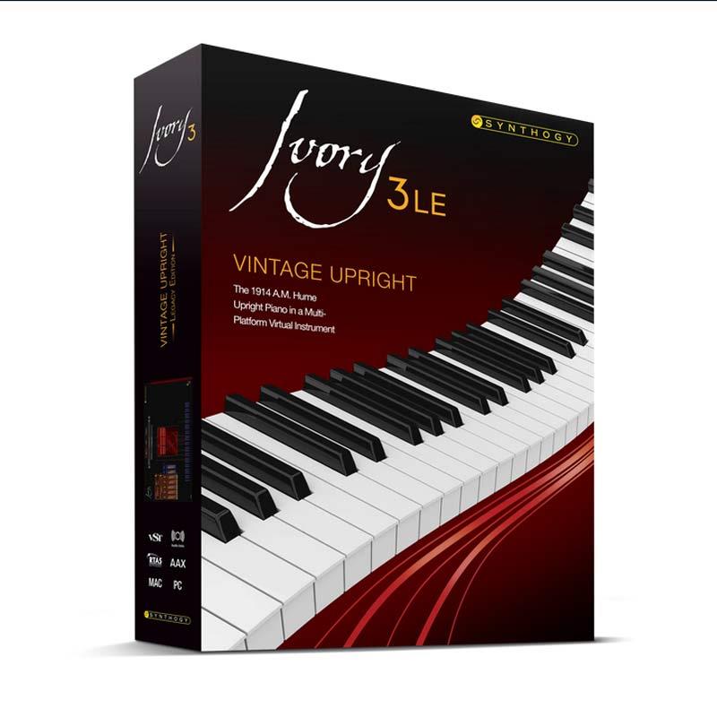 SYNTHOGY 【シンソジーブラックフライデーセール！】Ivory 3 LE Vintage Upright (ピアノ音源)(MIDI2.0対応)(オンライン納品)(2時間以内に納品) ソフトウェア音源