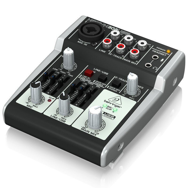 あす楽 302USB XENYX　【USBオーディオインターフェース搭載アナログミキサー】 BEHRINGER 配信機器・ライブ機器 ミキサー