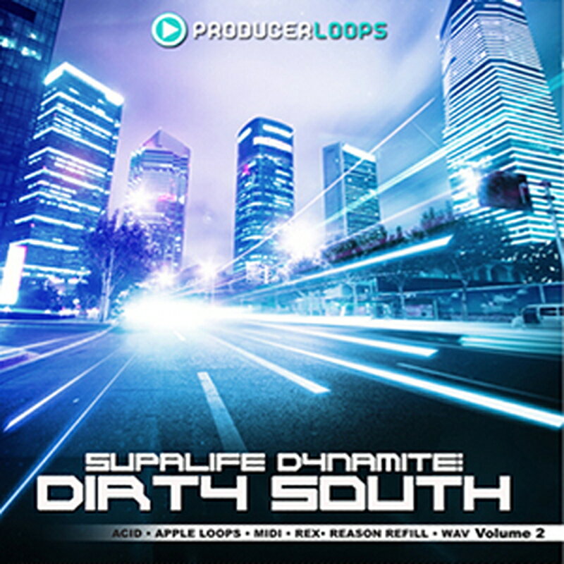 PRODUCER LOOPS 【プロデューサーループスブラックフライデーセール！】SUPALIFE DYNAMITE - DIRTY SOUTH VOL 2(オンライン納品)(2時間以内に納品) プラグインソフト