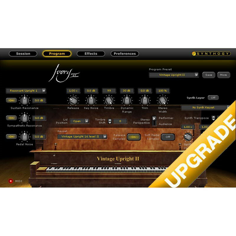 Ivory II Upright Pianos Upgrade (AbvO[hŁj (IC[ip) ͂p܂B SYNTHOGY DTM \tgEFA