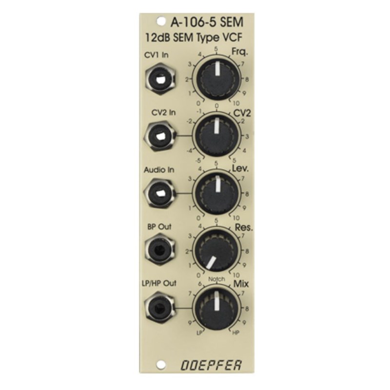 A-106-5SE SEM Type VCF / 12dB Multimode Filter DOEPFER シンセサイザー・電子楽器 シンセサイザー