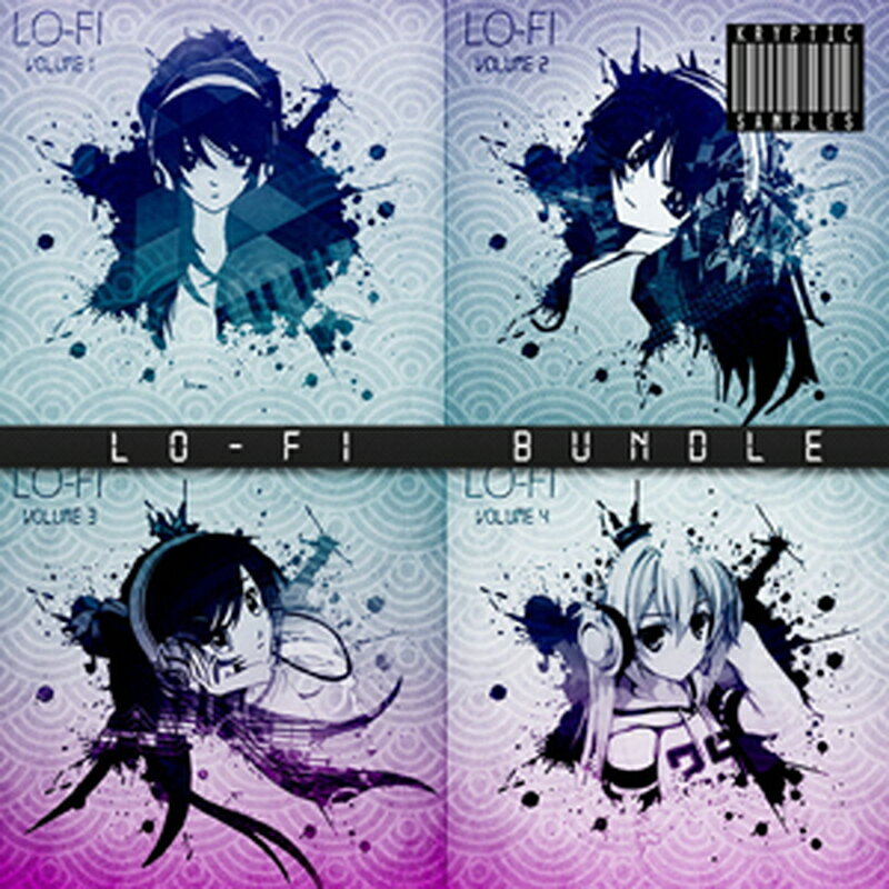 KRYPTIC SAMPLES LO-FI BUNDLE (VOLS 1-4)(オンライン納品)(2時間以内に納品) プラグインソフト