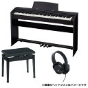 楽器種別：新品電子ピアノ/CASIO 商品一覧＞＞電子ピアノ【45，000円〜90，000円】 商品一覧＞＞楽器・機材好きが集まる! イケベの鍵盤＆DTM・REC専門店です！PX-770 BK(ブラック)【日本製高低自在イス+練習用ヘッドホン+鍵盤クロス】【代引不可】【沖縄・離島送料別途見積】 CASIO 電子ピアノ・その他鍵盤楽器 電子ピアノ商品説明----------------------------------------------------------------------------※こちらの商品は、弊社提携配送センター(土・日・祝日も営業)からの出荷となります。※大型商品の為、佐川急便でのご配送となります。尚、代金引換は承っておりませんので、予めご了承下さいませ。【沖縄・離島へのご配送について】本商品を沖縄及び離島へ発送の際は、送料別途お見積もりとなります。また、沖縄及び離島へ配送の場合、納期に1週間前後お時間を頂く場合がございます。ご注文前にお問い合わせ下さい。------------------------------------------------------------------------------☆練習やお手入れに必要な物が揃った電子ピアノ入門セット！■セット内容(ブラック)・CASIO PX-770BK（ブラック） / 電子ピアノ本体・甲南 P-50(ブラック) / 日本製高低自在イス・練習用ヘッドホン・鍵盤クロス（在庫状況に応じてデザインが異なる場合がございます。）スリム&スタイリッシュなボディに、確かな演奏性能を凝縮したスタンド・ペダル一体型。特長グランドピアノならではの豊かで美しい「響き」を追求マルチ・ディメンショナル・モーフィングAiR音源グランドピアノの音は様々な共鳴（レゾナンス）により豊かで美しい「響き」を生みます。「マルチ・ディメンショナル・モーフィングAiR音源」は、その共鳴音によるグランドピアノならではの「響き」を徹底追求。自然で豊かな響きを実現しました。さらに、弾き方や時間による変化を三次元的にきめ細やかにコントロールすることにより、優しく繊細なppp（ピアニッシッシモ）から、力強いfff（フォルテッシッシモ）まで、奏者の感性のままに表現できます。ダンパーレゾナンス ダンパーペダルによる「響き」グランドピアノのダンパーペダルを踏むと、88鍵盤の弦が全て解放された状態となり、弾いた鍵盤の倍音となる弦が全て共鳴します。AiR音源では、その倍音全ての共鳴音を独立して表現。さらに、ダンパー自体の動作音までシミュレートし、グランドピアノさながらの奥行きのある響きで演奏できます。イコライジングシステム ボディによる「響き」グランドピアノでは、弦が響くだけではなく、音が響板で増幅されてピアノ全体から音が鳴ります。AiR音源では、先進のイコライジングシステムを 駆使し、このボディによる音響効果をグランドピアノのようなクオリティで再現しています。グランドピアノに迫る自然な弾き心地3センサースケーリングハンマーアクション鍵盤IIグランドピアノとデジタルピアノの発音構造の違いは、弾いてから発音するまでのタイミングの違いとして表れます。そこで「3センサースケーリングハンマーアクション鍵盤II」では、3つのセンサーが順番に打鍵を感知するシステムを採用。これにより、打鍵の検出から発音までの時間を打鍵の速さに応じてきめ細かく変化させることが可能になりました。また、このセンサー方式は鍵盤を戻しきらなくても連続して発音可能なため、優れた同音連打の演奏性も発揮します。もちろん、グランドピアノのようにハンマーの自重によるアクション機構で、確かな弾き応えとスムーズなタッチ感を両立。低音域ほど重く、高音域ほど軽くなるグランドピアノの特性もしっかりシミュレートしています。ハンマーレスポンスグランドピアノは音域ごとに弦を叩くハンマーの大きさに違いがあります。そのため、同じ強さで鍵盤を弾いても、音域によって発音タイミングが微妙に異なります。カシオデジタルピアノの鍵盤システムでは、そうした音域ごとに異なる発音タイミングの違いを徹底追求。さらに、弾く強さに応じて異なる発音タイミングの違いまでも、丁寧にシミュレートしています。さらに、PX-870、PX-770、AP-270では、ピアノ音色ごとの特長に合わせた発音タイミングの最適化も実現しています。象牙調・黒檀調鍵盤グランドピアノならではの高級感あふれる風合いと質感、なめらかな手触りを追求。長く演奏しても指先にしっくりなじみます。その他ピアノ演奏を彩る機能コンサートプレイ 〜 オーケストラをバックに演奏できるオーケストラの壮大な生演奏を、高音質なオーディオデータで収録。ピアノのパートを自分で演奏することで、オーケストラと共演する気分で演奏を楽しめます。・奥行299mmのスリム&スタイリッシュなボディ・鍵盤をホコリなどから守るスライド式鍵盤カバー・初心者でもすぐに、弾いて聴いて楽しめる60曲の「ミュージックライブラリー」内蔵（楽譜集付属※） ・内蔵曲の右手または左手パートのメロディーを消し、自分で弾いてレッスンできるパートオン/オフ機能を搭載・ピアノだけでなく、パイプオルガンやストリングス、ベース音色など、19音色※を内蔵 ※スプリット機能使用時の低音域専用2音色を含む。・2種類の音色をミックスできるレイヤー機能、低音部と高音部で音色を分けられるスプリット機能により、多彩な演奏スタイルに対応・音に広がりや深みを与えるデジタルエフェクト（リバーブ、コーラス、ブリリアンス、DSP）・鍵盤の中央から右側と左側で同じ音域に設定でき、親子や先生と生徒など、2人でのピアノ練習時に便利な「デュエット機能」・夜間の演奏などに便利なヘッドホン端子付き（二人で演奏が聴けるよう、ヘッドホン端子は二つ付いています。）仕様鍵盤 ：88鍵盤、3センサースケーリングハンマーアクション鍵盤II（象牙調・黒檀調鍵盤）タッチレスポンス ：感度設定3種類、オフ音源 ：マルチ・ディメンショナル・モーフィングAiR最大同時発音数 ：128 電源／消費電力 ：家庭用AC100V電源（付属ACアダプター使用、電池での使用は不可） / 消費電力18Wサイズ（幅×奥行×高さ）：1，391×299×798mm※ 譜面立て、転倒防止金具等は含まず質量 ：31.5kg付属品 ：譜面立て、楽譜集、ACアダプター（AD-A12150LW）イケベカテゴリ_キーボード_電子ピアノ_CASIO_新品 登録日:2020/12/03 電子ピアノ デジタルピアノ ピアノ カシオ