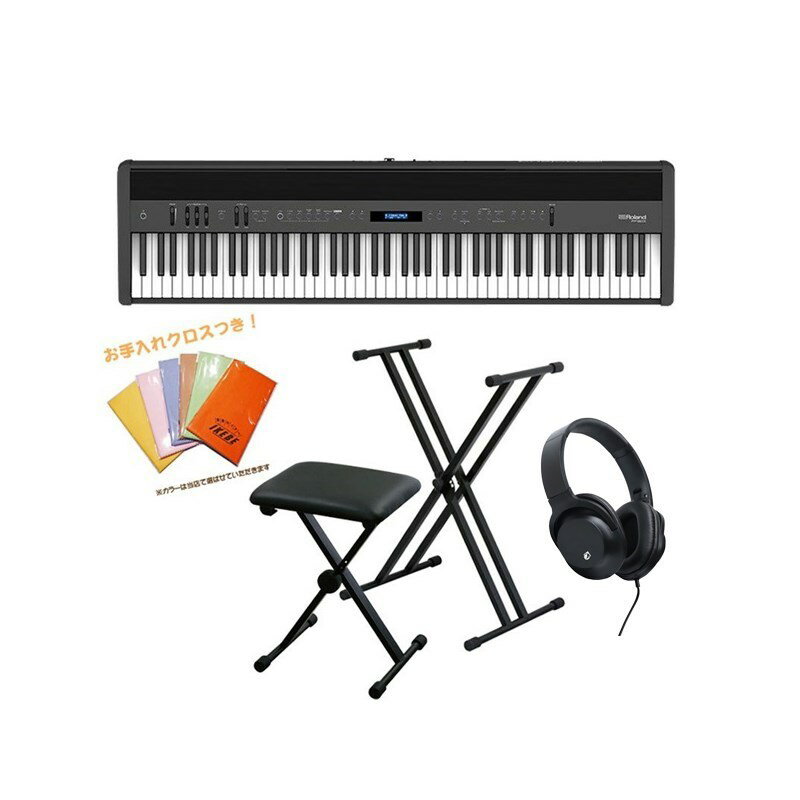 FP-60X-BK+汎用X型スタンド+X型イスセット Roland 電子ピアノ・その他鍵盤楽器 電子ピアノ