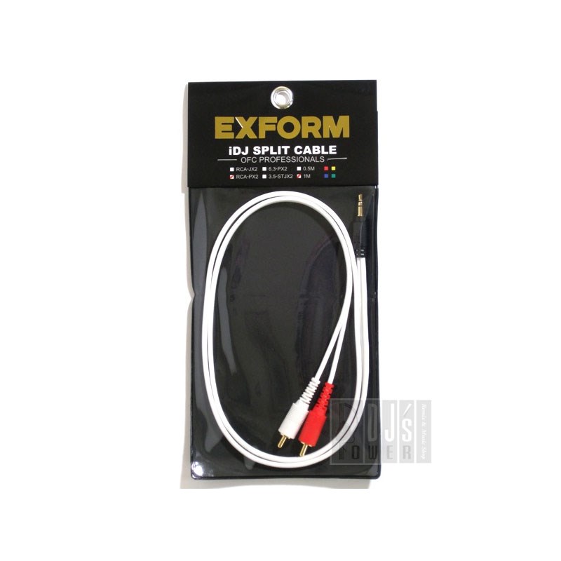 iDJ SPLIT CABLE SERIES RCA-PX2-1.0M EXFORM DJ機器 DJアクセサリー