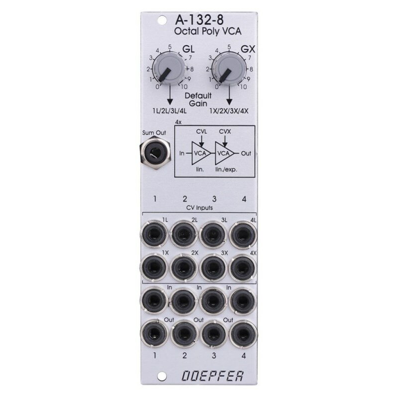 A-132-8 Octal VCA DOEPFER シンセサイザー・電子楽器 シンセサイザー