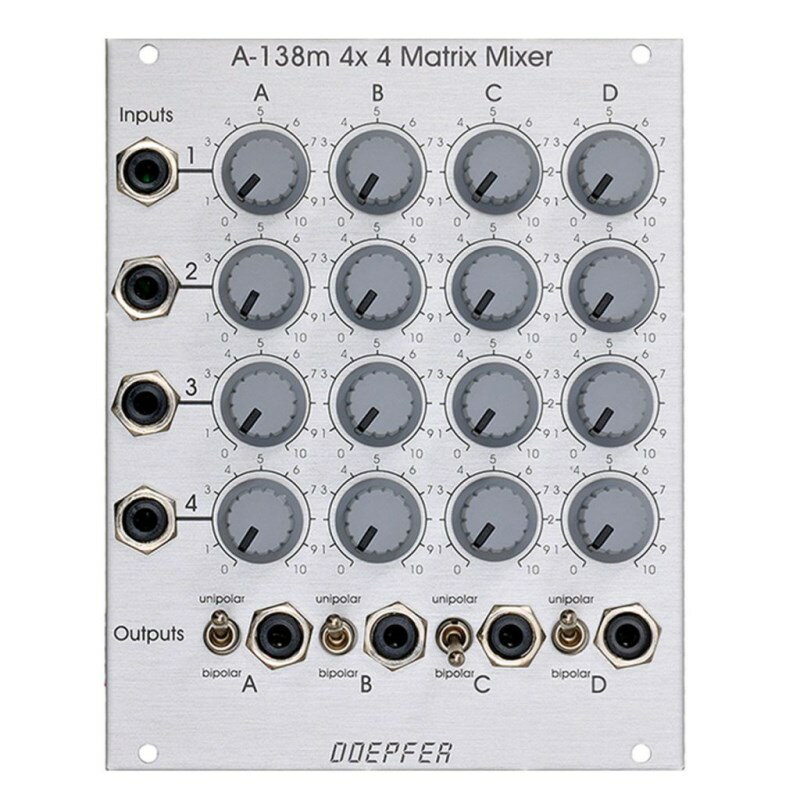 A-138m 4 x 4 Matrix Mixer DOEPFER シンセサイザー・電子楽器 シンセサイザー