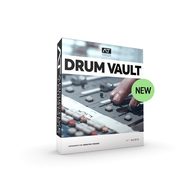【XLN Audio期間限定プロモーションセール】Drum Vault (Addictive Trigger 専用ドラム拡張キット)(オンライン納品)(代引不可) xlnaudio DTM ソフトウェア音源