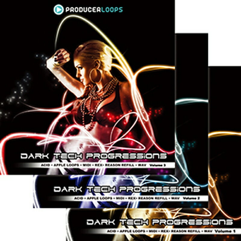 Rakuten - PRODUCER LOOPS DARK TECH PROGRESSIONS BUNDLE (VOL.1-3)(オンライン納品)(2時間以内に納品) プラグインソフト