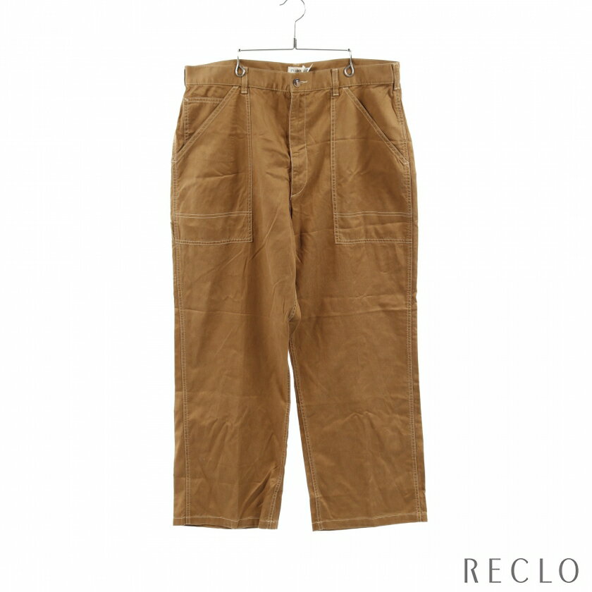 【10周年SALE!!5%OFF以上】ラルフローレン RALPH LAUREN Cotton Twill Utility Pant ワイドパンツ イエローブラウン 【中古】 送料無料 良品10th_all_2_apa_10th_2