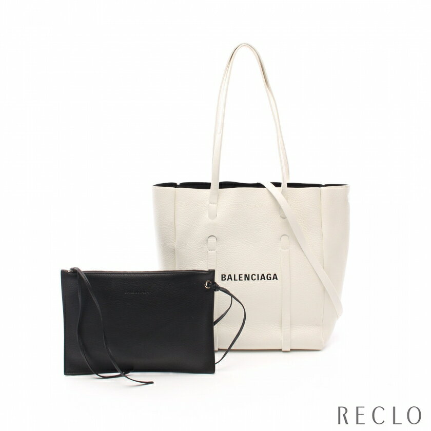 【10周年SALE!!10%OFF以上】バレンシアガ BALENCIAGA エブリデイ トート XS ハンドバッグ トートバッグ レザー ホワイト 2WAY 489813 【中古】 送料無料10th_all_2_bg_10th_2