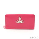 ヴィヴィアンウエストウッド Vivienne Westwood RODEO ZIP AROUND WALLET ラウンドファスナー長財布 レザー ピンクパープル 【中古】