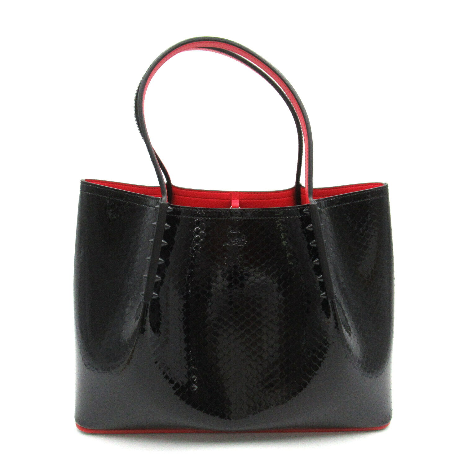 クリスチャンルブタン Christian Louboutin トートバッグ トートバッグ バッグ カーフ(牛革) ブラック系 1245039BK01 【中古】