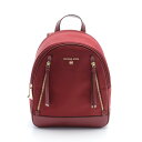 マイケルコース Michael Kors BROOKLYN ブルックリン リュックサック バックパック バッグ ナイロン レザー ボルドー系 30T2GBNB2...