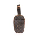 ルイ・ヴィトン LOUIS VUITTON ポシェットガンジュ モノグラム ウエストバッグ ボディバッグ バッグ PVCコーティングキャンバス レザー ブラウン...