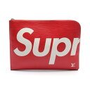 ルイ・ヴィトン LOUIS VUITTON LOUIS VUITTON × SUPREME ポシェットジュールGM エピ セカンドバッグ クラッチバッグ バッグ...
