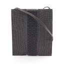 エルメス HERMES エールライン ポシェット ショルダーバッグ バッグ ナイロンキャンバス グレー系 【中古】