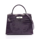 エルメス HERMES ケリー28 アメジスト ハンドバッグ バッグ ニロティカス ニロティカス パープル系 【中古】
