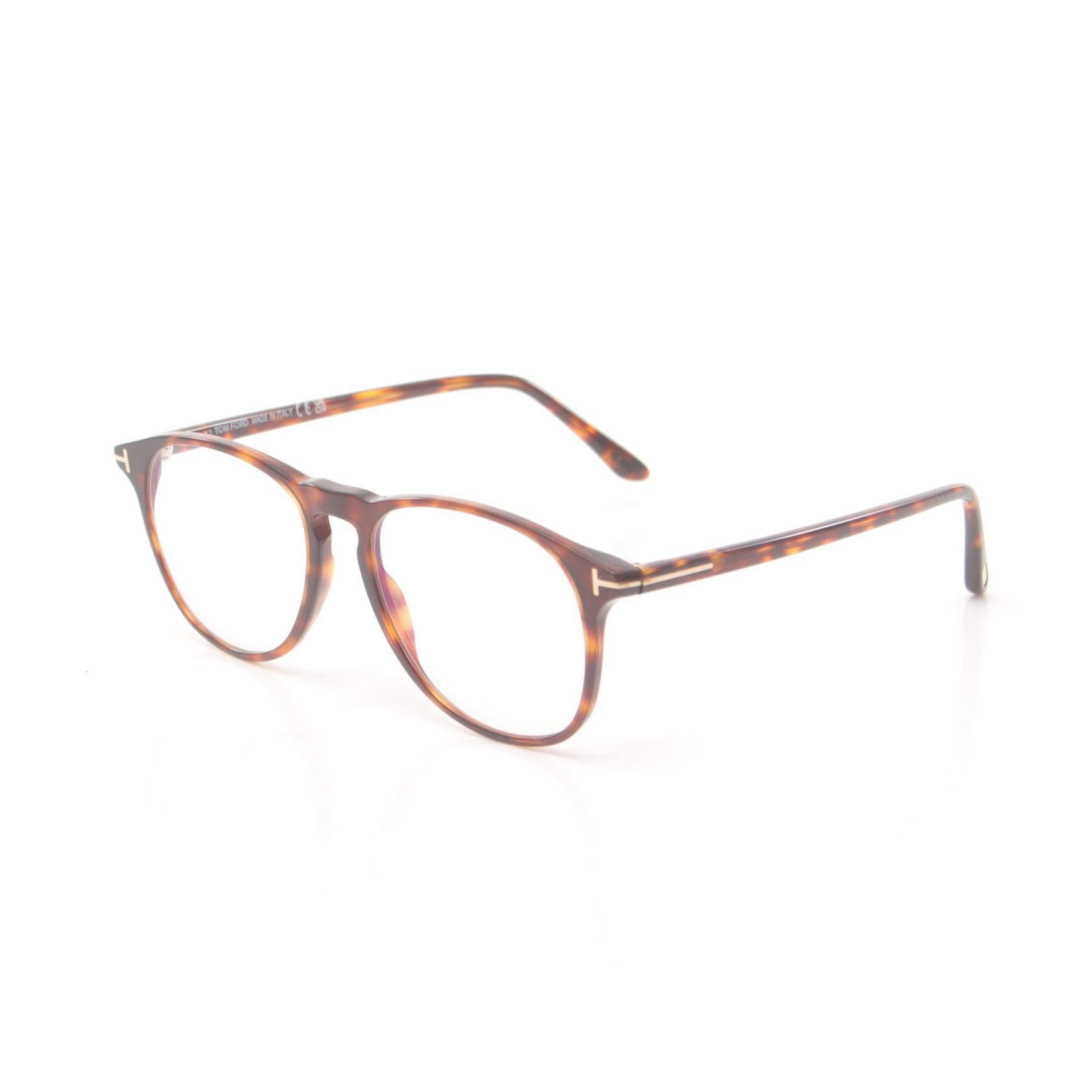 トムフォード TOM FORD メガネ 衣料品 プラスチック ブラウン系 5805B 054(52) B-CUT 【中古】