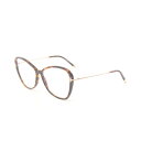 トムフォード TOM FORD メガネ 衣料品 プラスチック / GP ブラウン系 / ゴールド系 5769B 052 【中古】