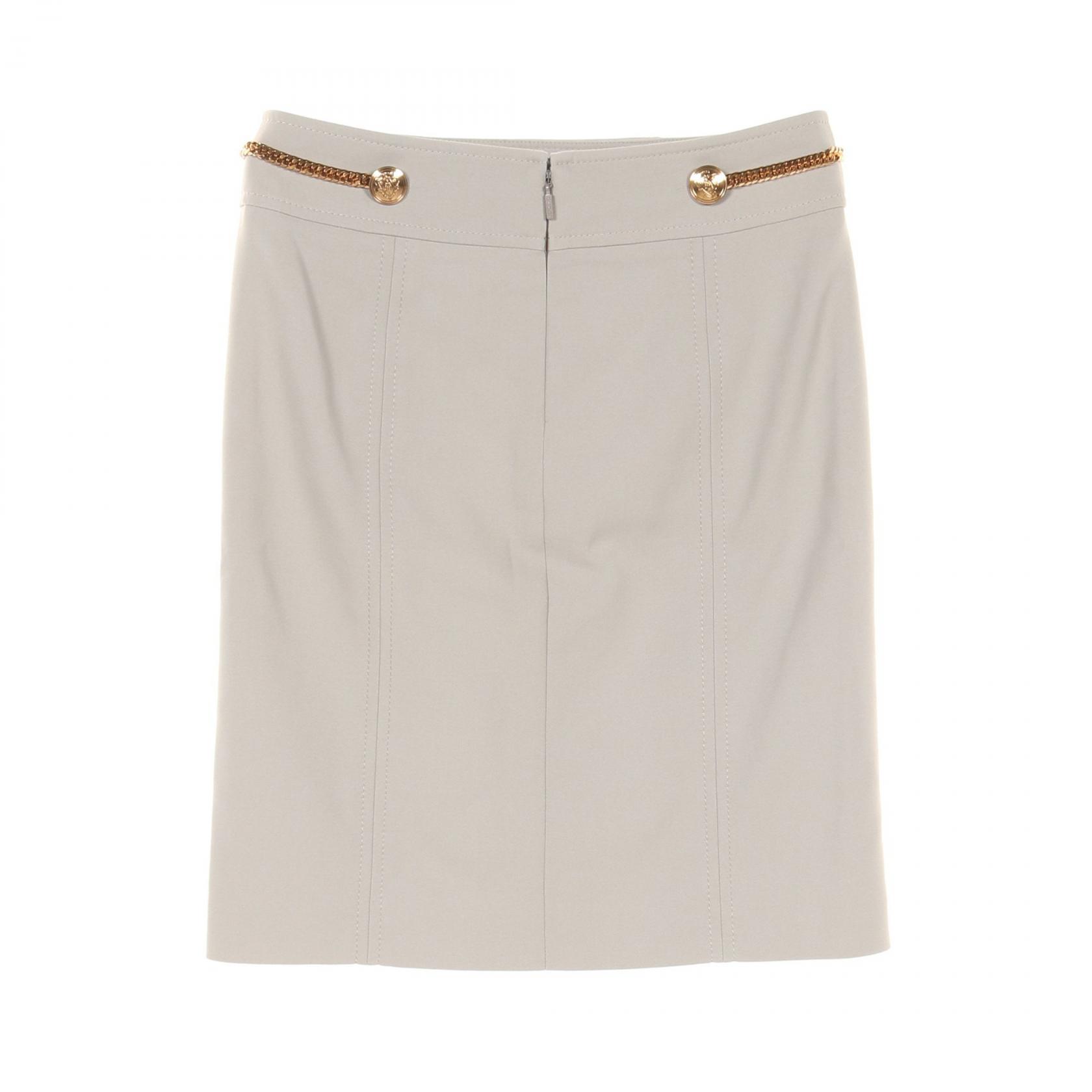 グッチ GUCCI クレストチェーン スカート 衣料品 ボトムス コットン ナイロン グレー系 26
