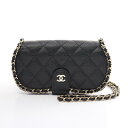 シャネル CHANEL フォンショルダー マトラッセ ショルダーバッグ バッグ キャビアスキン(グレインドカーフ) ブラック系 【中古】