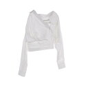 アレキサンダーワン alexanderwang Cropped Wrapped Front Shirt 衣料品 トップス コットン ホワイト系 1WC3231837 【中古】