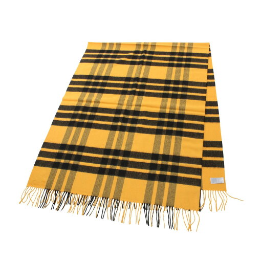 ジョンストンズ JOHNSTONS マフラー 衣料品 カシミヤ イエロー系 / ブラック系 WA56KU0121 【中古】 ジョンストンズ JOHNSTONS マフラー 衣料品 カシミヤ イエロー系 / ブラック系 WA56KU0121 【中古】