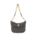 シャネル CHANEL マトラッセ ショルダーバッグ バッグ ラムスキン(羊革) ブラック系 AS4220 【中古】