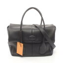 トッズ TOD'S Di ハンドバッグ バッグ レザー ブラック系 XBWDBRJ0200YATB999 【中古】