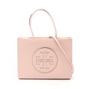 トリーバーチ Tory Burch ELLA BIO SMALL TOTE トートバッグ バッグ フェイクレザー ピンク系 145612654 【中古】
