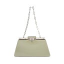 フェンディ FENDI ピーカブー カット ミディアム ショルダーバッグ バッグ レザー グリーン系 8BN340 【中古】