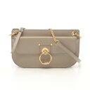 クロエ Chloe テス ショルダーバッグ バッグ レザー ベージュ系 【中古】
