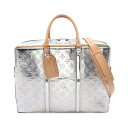 ルイ・ヴィトン LOUIS VUITTON ポルトドキュマン ヴォワヤージュ ブリーフケース バッグ レザー モノグラムミラー シルバー系 M58755 【中古...