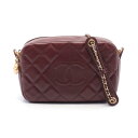 シャネル CHANEL マトラッセ ショルダーバッグ バッグ レザー ボルドー系 【中古】