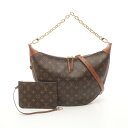 ルイ・ヴィトン LOUIS VUITTON ループ ホーボー ショルダーバッグ バッグ PVCコーティングキャンバス レザー モノグラム・リバース ブラウン系 ...
