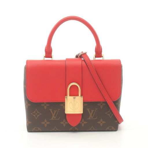 ルイ・ヴィトン LOUIS VUITTON ロッキーBB ハンドバッグ バッグ PVCコーティングキャンバス レザー モノグラム ブラウン系 / レッド系 M44322 【中古】 ルイ・ヴィトン LOUIS VUITTON ロッキーBB ハンドバッグ バッグ PVCコーティングキャンバス レザー モノグラム ブラウン系 / レッド系 M44322 【中古】